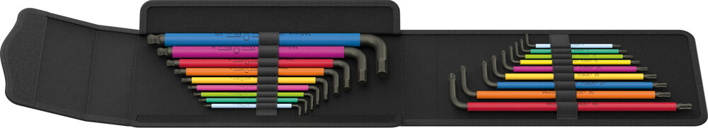 Zestaw kluczy trzpieniowych sześciokątnych (metrycznych) / TORX® Big Pack Multicolour Set 1, 19 części 05133287001 WERA