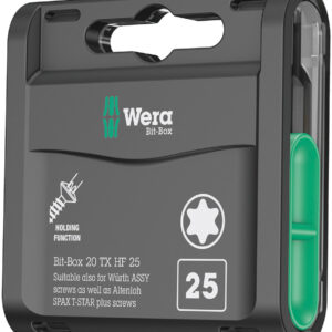Bit-Box 20 TX HF, TX 25 x 25 mm, 20 części 05057778001 WERA