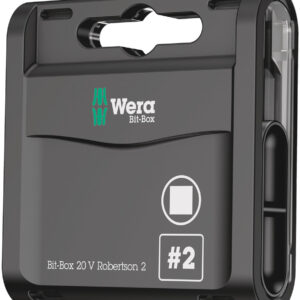 Bit-Box 20 V Robertson, # 2 x 25 mm, 20 części 05057790001 WERA