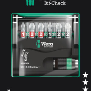 Zestaw Bit-Check 12 BiTorsion 1 SB, 12 części 05136385001 WERA