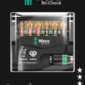 Zestaw Bit-Check 12 Diamond 1 SB, 12 części 05136392001 WERA