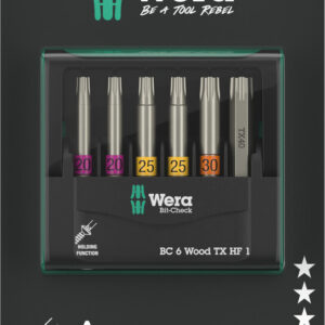 Bit-Check 6 Wood TX HF 1 SB, 6 części 05073639001 WERA