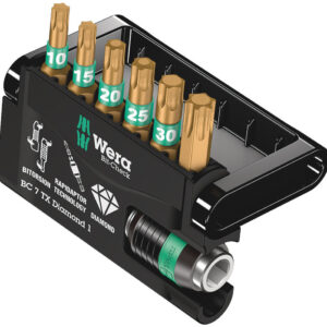 Bit-Check 7 TX Diamond 1, 7 części 05057415001 WERA