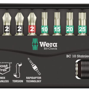 Bit-Check 10 Stainless 1 SB, na blistrze, 10 części 05073630001 WERA