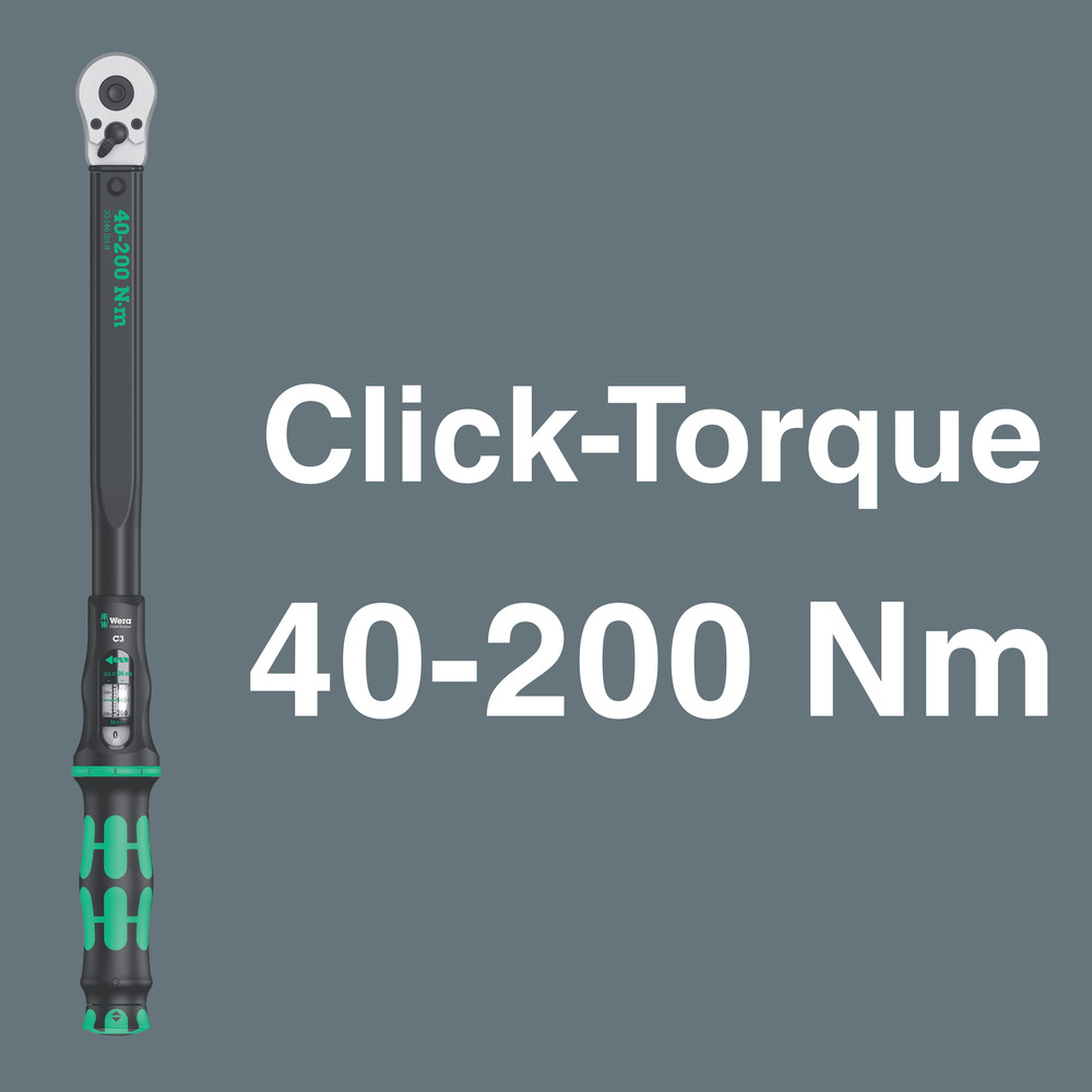 Click-Torque C 3 Set 1, 40-200 Nm, 13 części 05075680001 WERA - obrazek 2