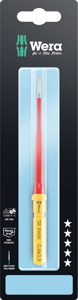 Kraftform Kompakt VDE 3060 iS Take it easy SB, 0.6 x 3.5 x 157 mm 05006577001 WERA
