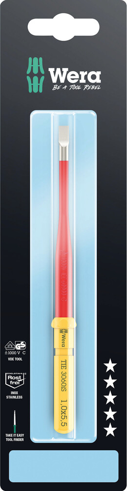 Kraftform Kompakt VDE 3060 iS Take it easy SB, 1 x 5.5 x 157 mm 05006579001 WERA