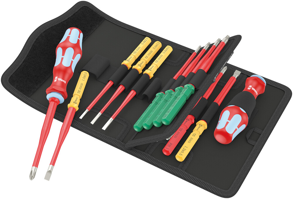 Kraftform Kompakt VDE Stainless 17 extra slim 1 Tool Finder, 17 części 05006631001 WERA