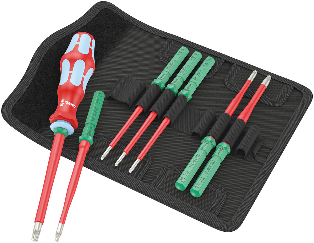 Kraftform Kompakt VDE Stainless 8 extra slim 1 Tool Finder, 8 części 05006630001 WERA