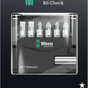 Bit-Check 7 Universal 1 SB, na blistrze, 7 części 05073406001 WERA