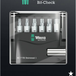 Bit-Check 7 TX Universal 1 SB, na blistrze, 7 części 05073404001 WERA